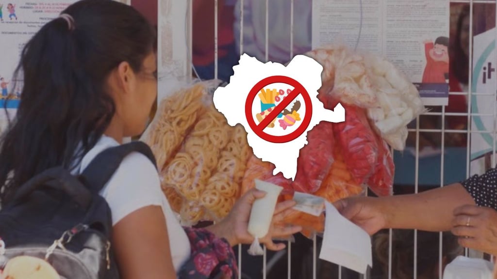 Retiran de escuelas de Durango a 50 comerciantes de comida chatarra