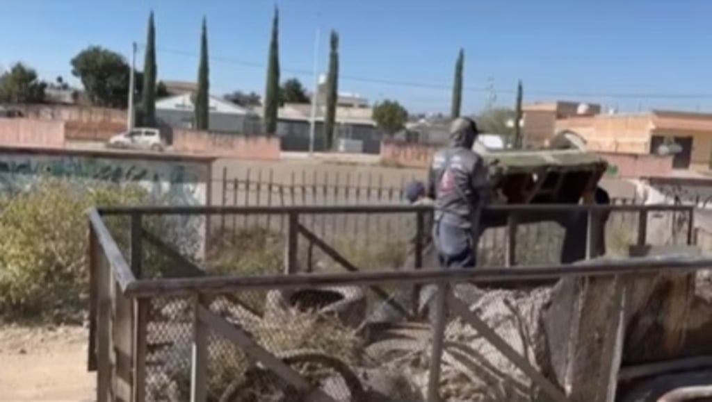 Acciones. Se inició una descacharrización en la colonia Juan Lira para evitar dengue.