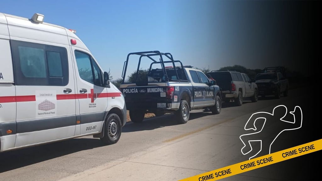 Hallan cuerpo de hombre sin identificar en carretera de Cuencamé