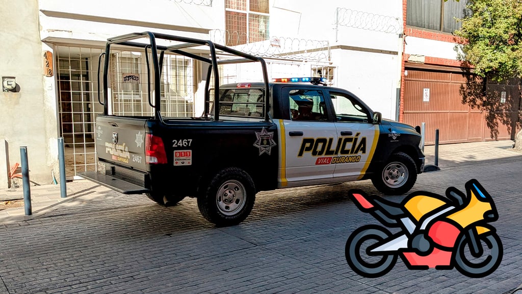Motocicleta fue sustraída en la colonia 16 de Septiembre, en la ciudad de Durango