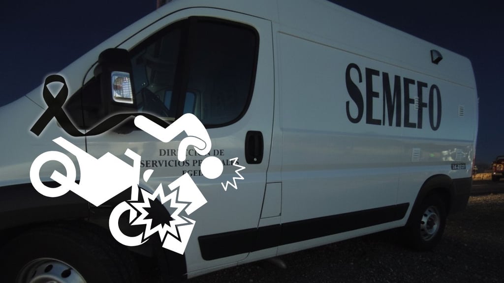 Muere motociclista tras chocar contra camioneta en carretera de Tlahualilo