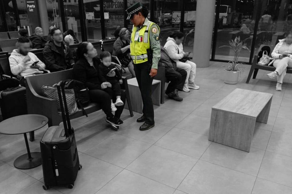 Guardia Nacional refuerza presencia en el aeropuerto de Durango con apoyo de binomios caninos