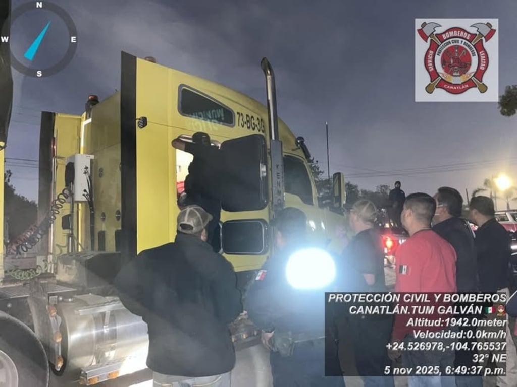 Caso. Un trailero sufrió una sobredosis cuando conducía su pesada unidad por la carretera Santiago Papasquiaro-Aguilera; fue atendido en Canatlán.