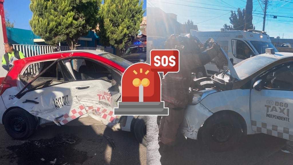 Fuerte accidente en la colonia Santa María deja tres adultos y un menor lesionados