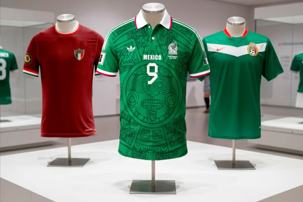 Del verde olivo al diseño prehispánico: así ha cambiado la playera de la Selección Mexicana