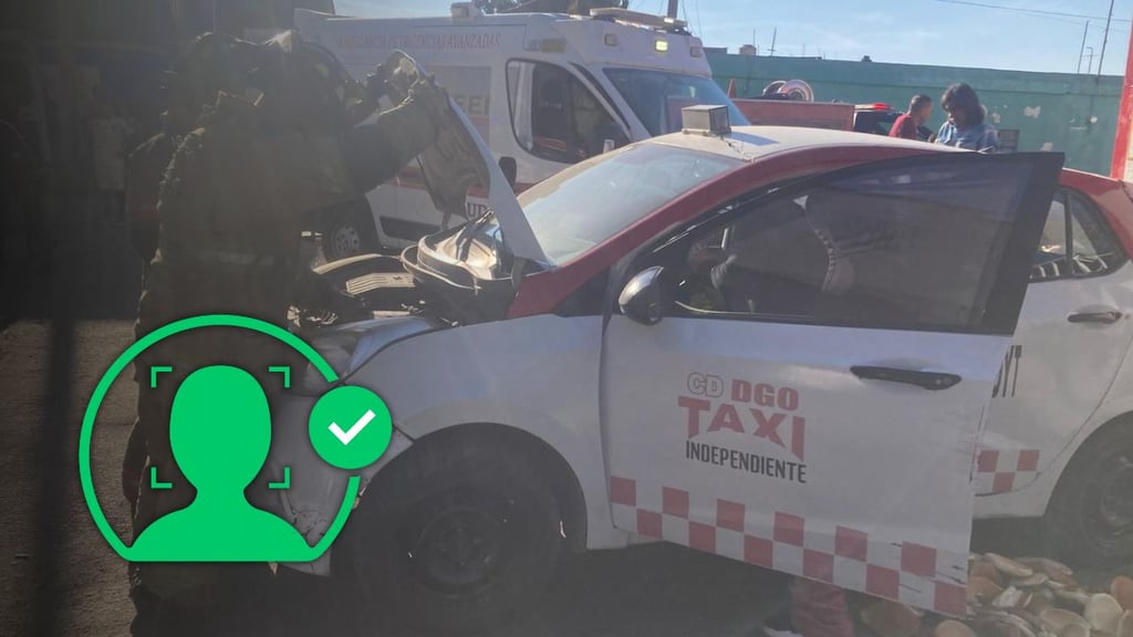 Identifican a lesionados de taxi que fue chocado por otro vehículo en la Santa María