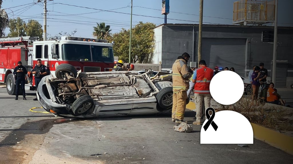 Joven muere tras sufrir volcadura en Gómez Palacio; hay dos lesionados
