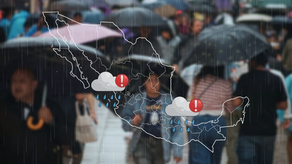 ¡Alerta! Frente frío 13 traerá lluvias a estos estados del 10 al 15 de noviembre