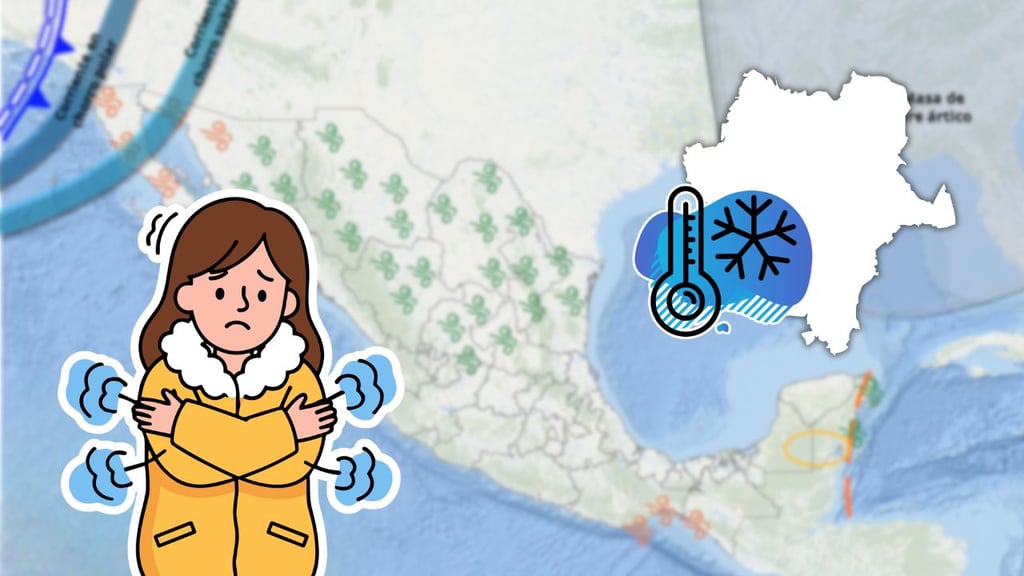 ¿Cuándo llega a Durango el frente frío 14 y qué otros estados serán afectados?