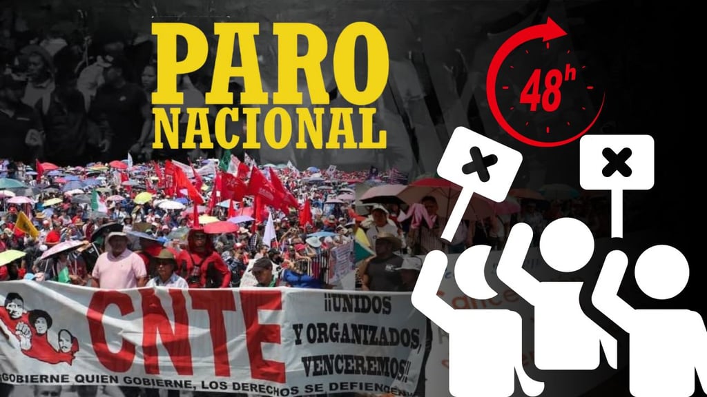 ¿Suspenden clases?, CNTE anuncia paro nacional de 48 horas: conoce cuándo y en qué ciudades aplica