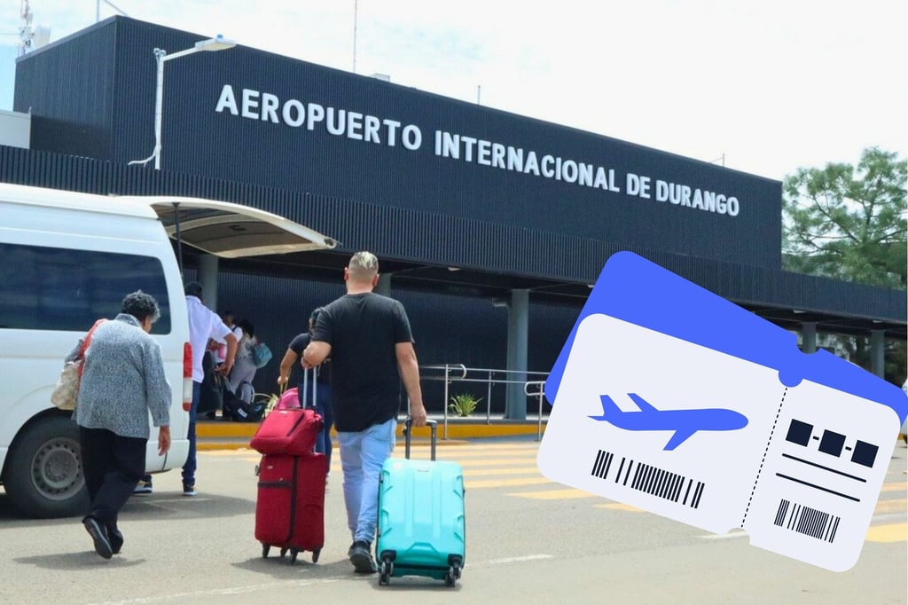 Tráfico aéreo en Durango crece 1.9 % en octubre; destacan vuelos internacionales