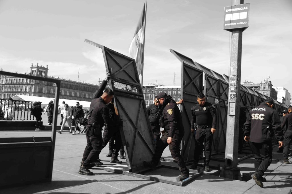 Sheinbaum defiende el blindaje de Palacio Nacional; busca evitar violencia en marchas Z y CNTE