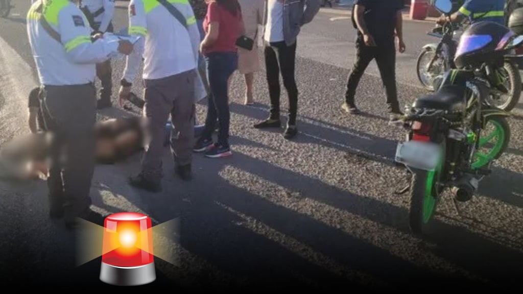 Enfermera resulta lesionada tras accidente de motocicleta en Vicente Guerrero