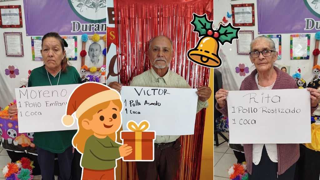 ¡Apadrina a un abuelito esta Navidad! Invitan en Durango a regalar una comida: así puedes apoyar