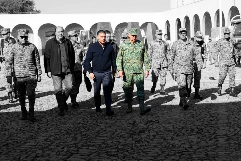 Harfuch se reúne con la alcaldesa Grecia Quiroz y encabeza recorrido de seguridad en Uruapan