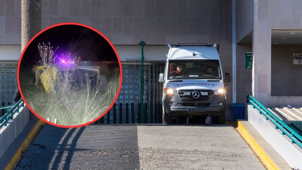 Trasladan al IMSS Durango a otro adolescente lesionado en volcadura donde murió el conductor