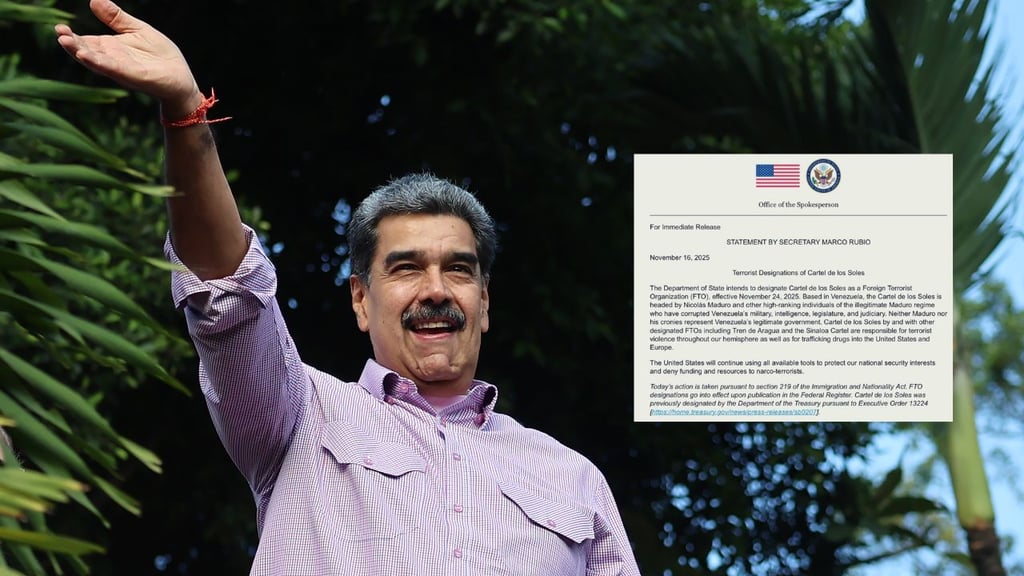 Cártel de los Soles será designado por EU como organización terrorista