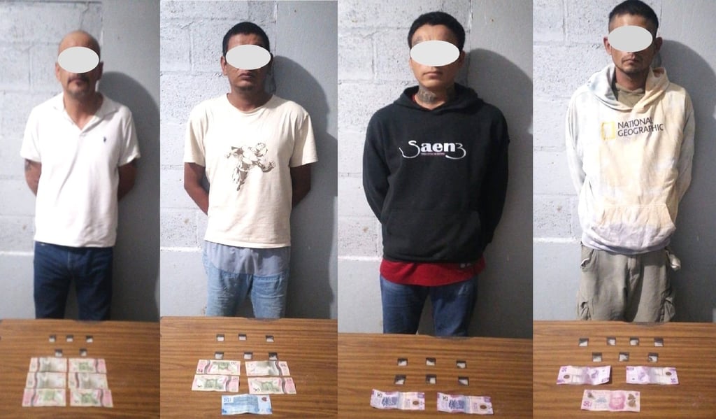 Labor. Fueron detenidos cuatro presuntos narcomenudistas.