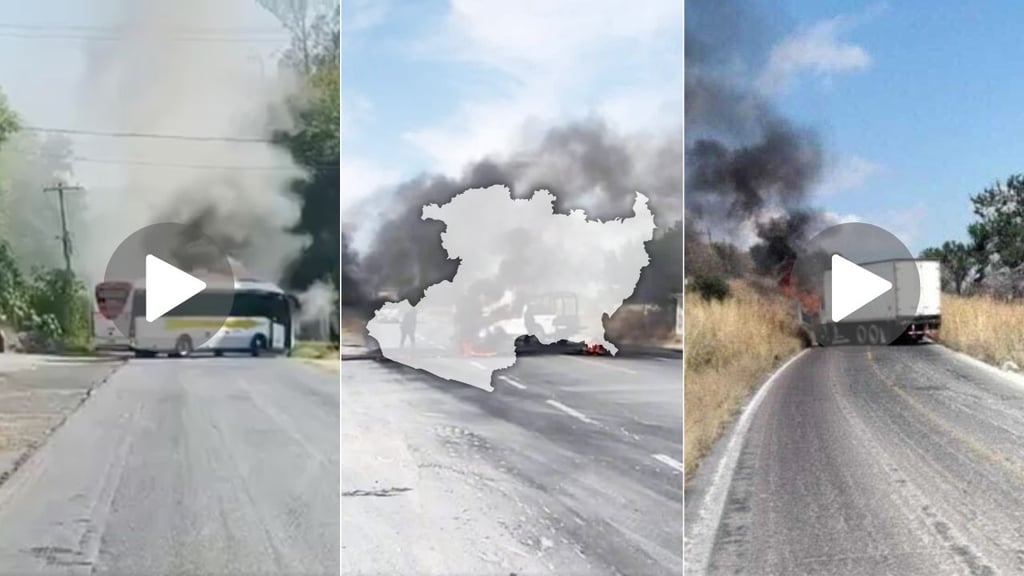 Operativo desata bloqueos, balaceras y vehículos incendiados en 16 municipios de Michoacán | VIDEOS