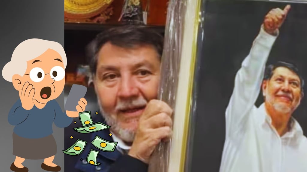 Revelan que el Senado gastó 27 mil pesos en una pintura de Fernández Noroña