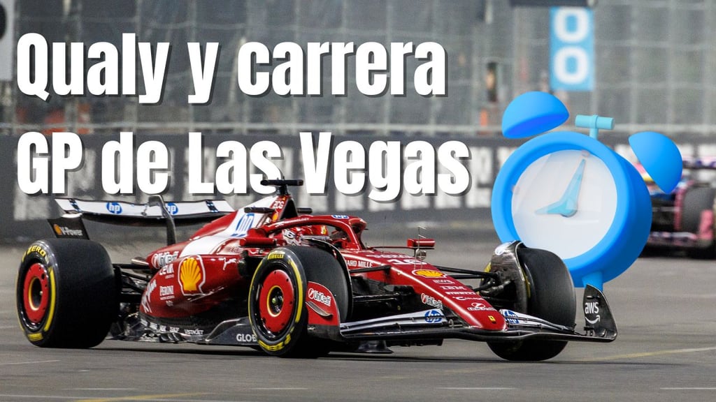 F1: ¿A qué hora y por dónde ver la qualy y carrera del Gran Premio de Las Vegas?
