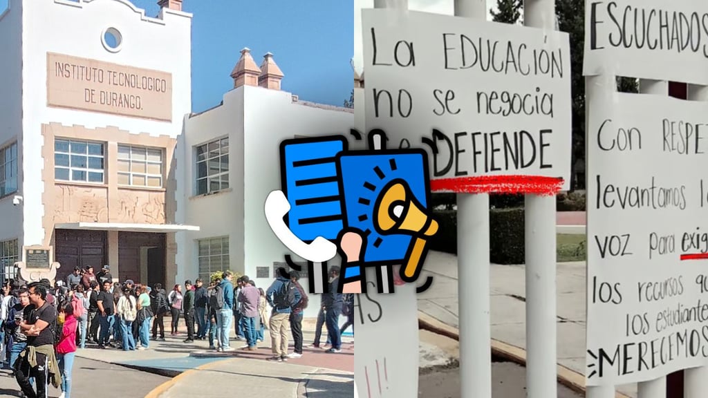 Alumnos del ITD ya tuvieron comunicación con Tecnológico de México; institución seguirá cerrada