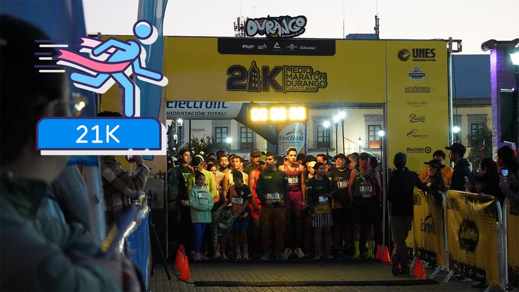 Durango vivió el Medio Maratón 21K, con corredores y público entusiasta del deporte