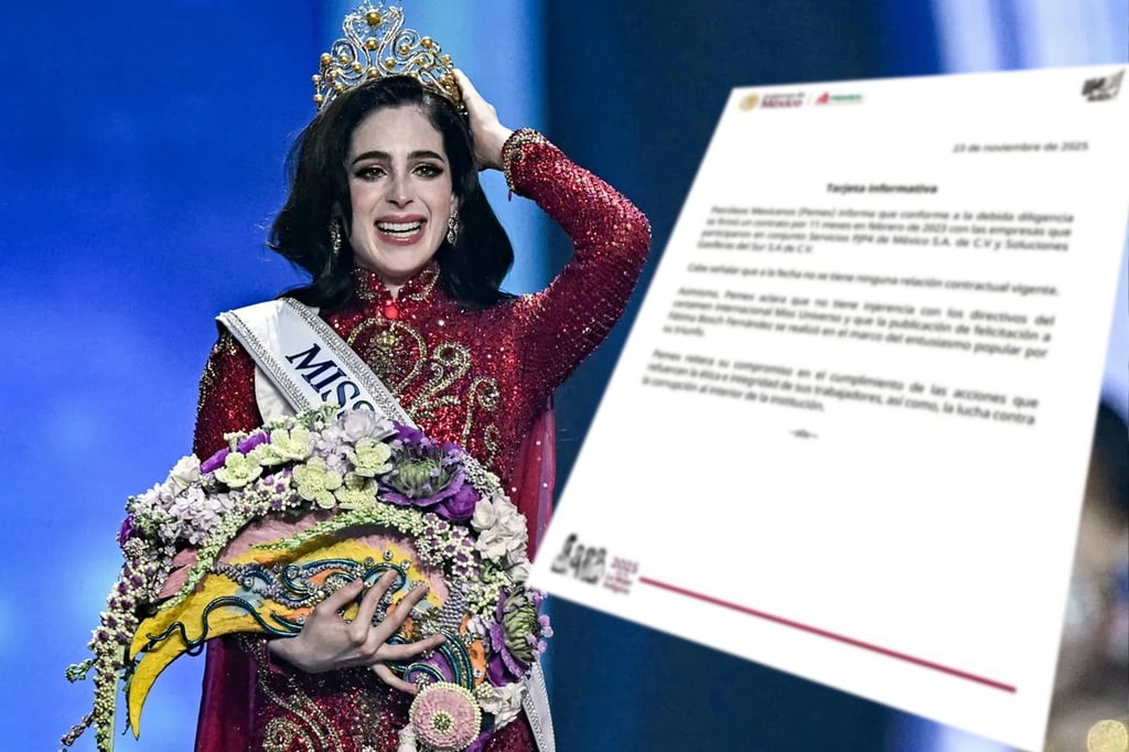 Felicitación a Fátima Bosch fue 'solo entusiasmo popular', dice Pemex; niega vínculos con empresas