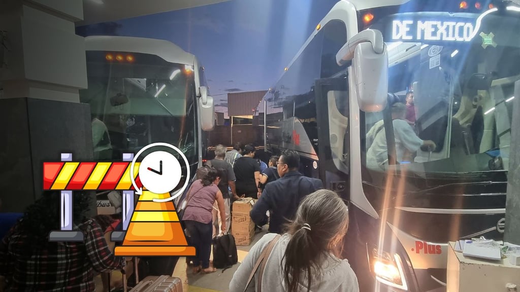 Autobuses de pasajeros prevén circulación lenta por bloqueos; piden tomar precauciones