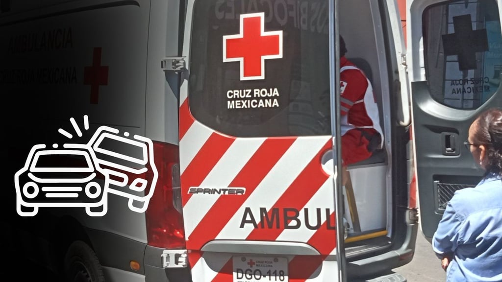 Pasajera de taxi resulta lesionada en choque sobre bulevar Cima