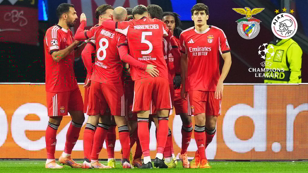 Champions League: Benfica vence 2-0 al Ajax y profundiza la crisis del fútbol neerlandés