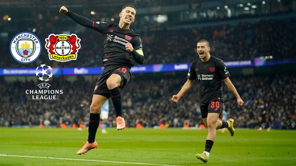 Champions League: Bayer Leverkusen sorprende al Manchester City y se lleva una victoria clave