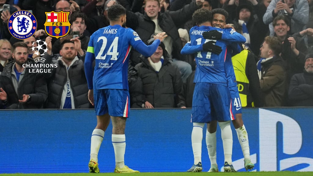 Champions League: Chelsea aprovecha la expulsión de Araújo y golea 3-0 al FC Barcelona en casa