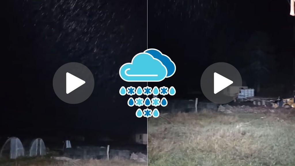 Cae aguanieve en zonas serranas de Durango; no hubo condiciones para nevadas | VIDEO