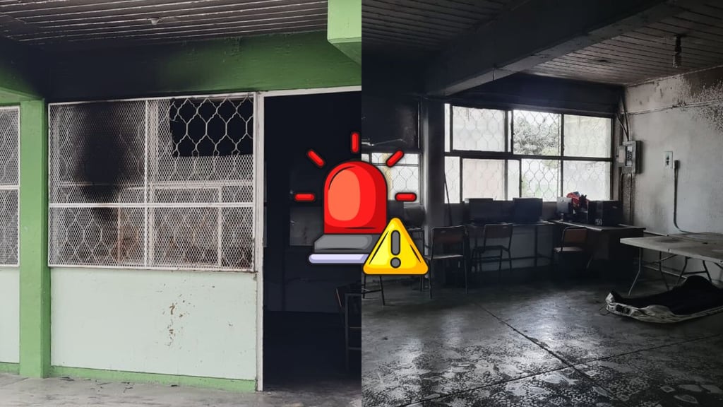 Incendio en escuela primaria de Durango moviliza a bomberos