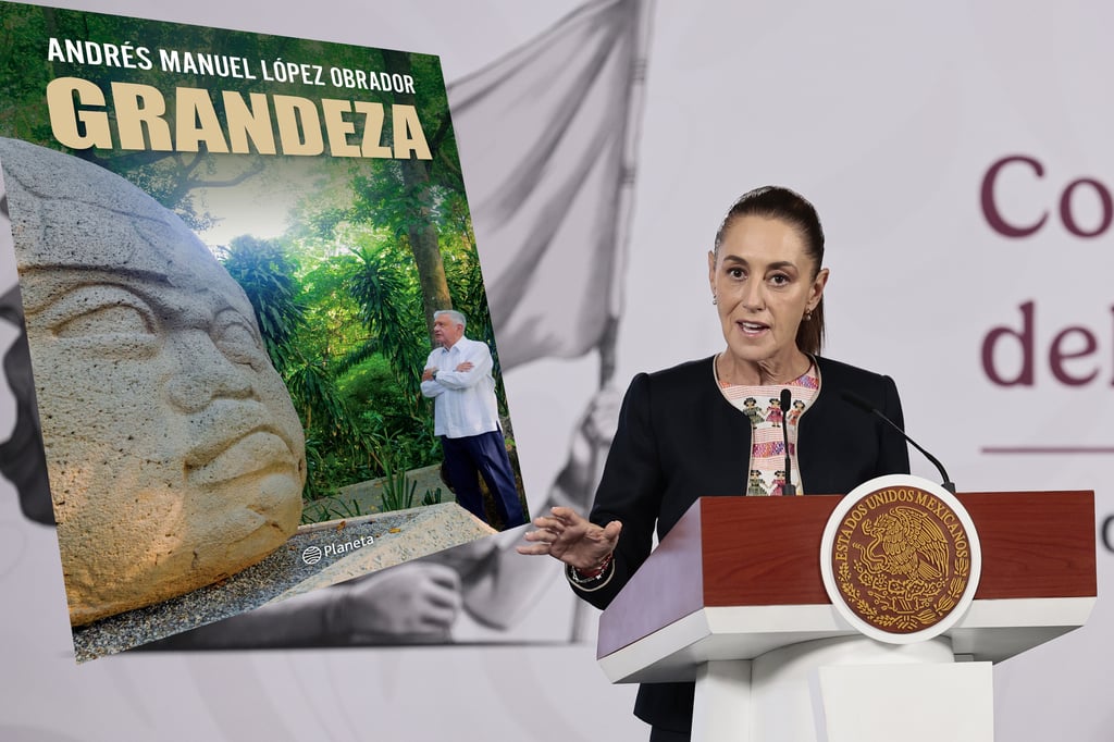 Sheinbaum promueve el libro de AMLO; confirma que no estará en los '7 años de la transformación'