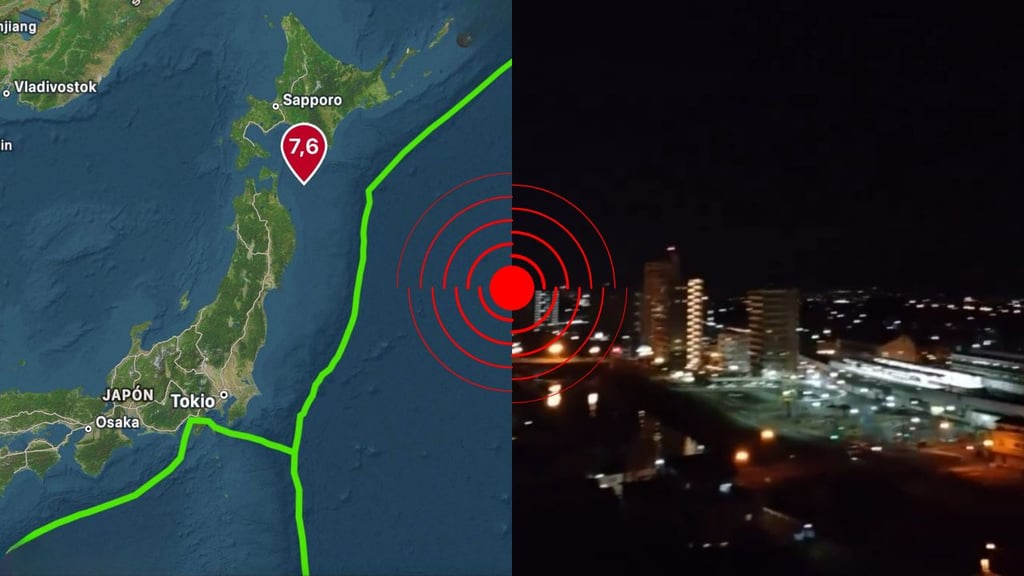 Terremoto de 7.6 grados sacude a Japón; hay alerta de tsunami | VIDEO