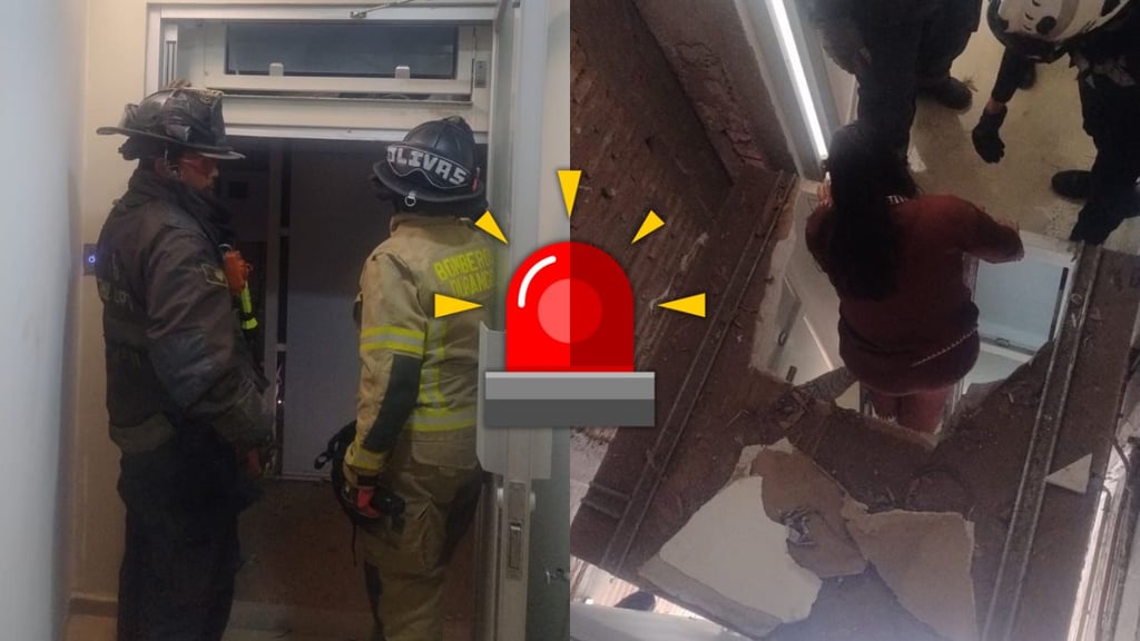 Rescatan a 5 mujeres que se quedaron atrapadas en elevador de la Facultad de Psicología