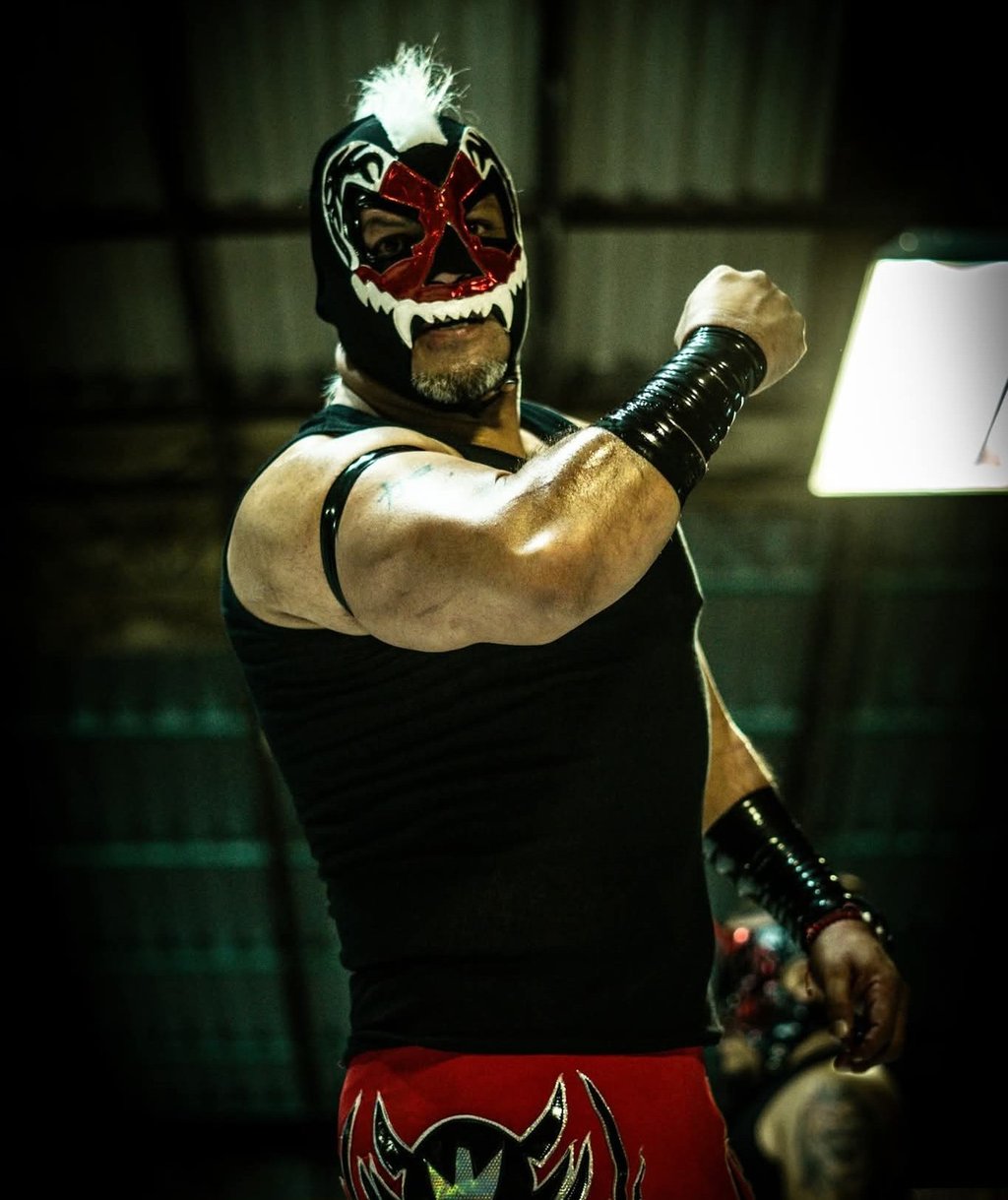 Figura. Akelarre debutó en el circuito independiente duranguense en los años 2000. Desde entonces, se ha consolidado como una de las figuras más destacadas del norte del país.