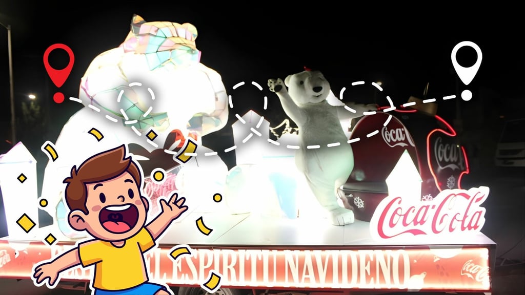 Caravana Coca-Cola 2025 continúa sus recorridos en Durango | Ruta del miércoles 10 de diciembre