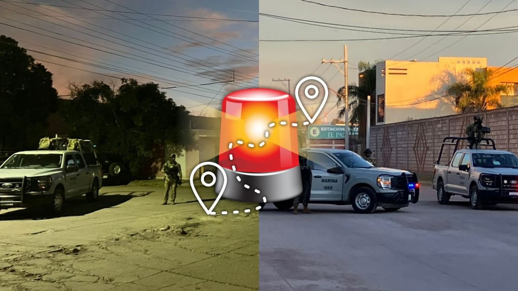 Marina despliega fuerte operativo de seguridad en la J. Guadalupe Rodríguez y El Ciprés