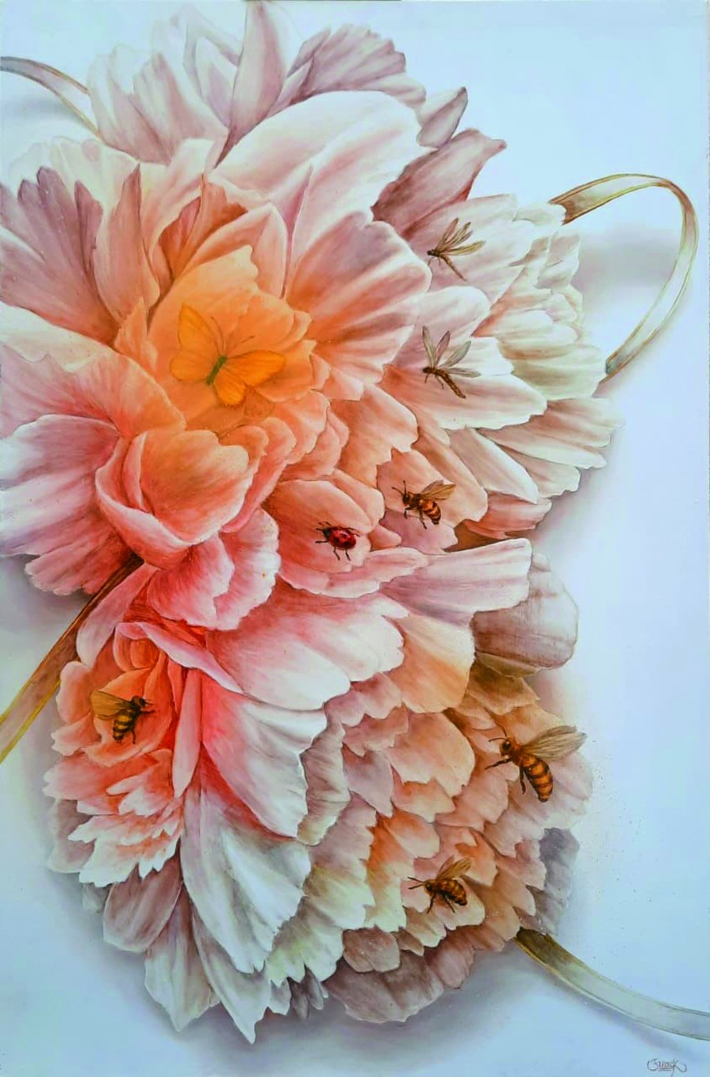 Bailarinas y figuras teatrales aparecen como vehículos expresivos en el lenguaje visual melancólico de Salazar.