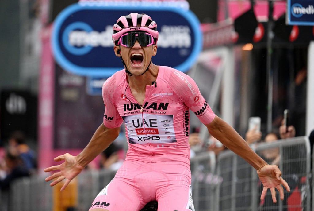 Emoción. El mexicano, de 22 años, se mostró orgulloso de representar a su país en el pelotón. 'Es especial ver una bandera mexicana en el pelotón, me siento muy orgulloso', dijo el ciclista.