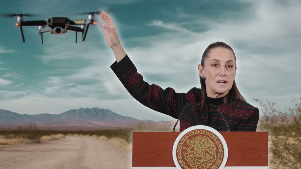 Destaca Sheinbaum interés de Estados Unidos en abordar uso de drones de criminales