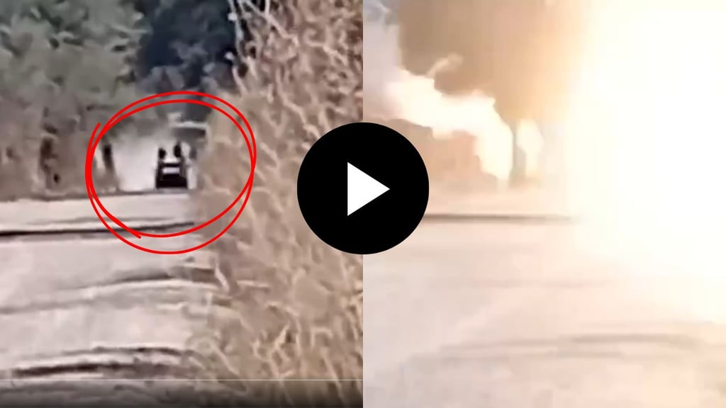 Atacan patrulla con explosivo en Zacatecas | VIDEO