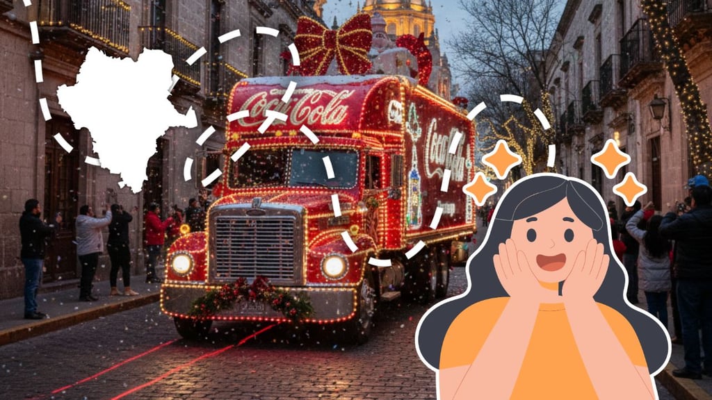 ¿Aún no la ves? Esta será la ruta de la Caravana Coca-Cola en Durango, HOY sábado 20 de diciembre