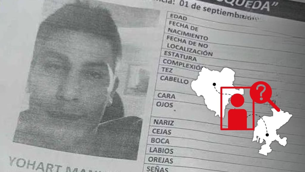 Buscan a Yohart; recibió una oferta de trabajo en Zacatecas y ya no regresó