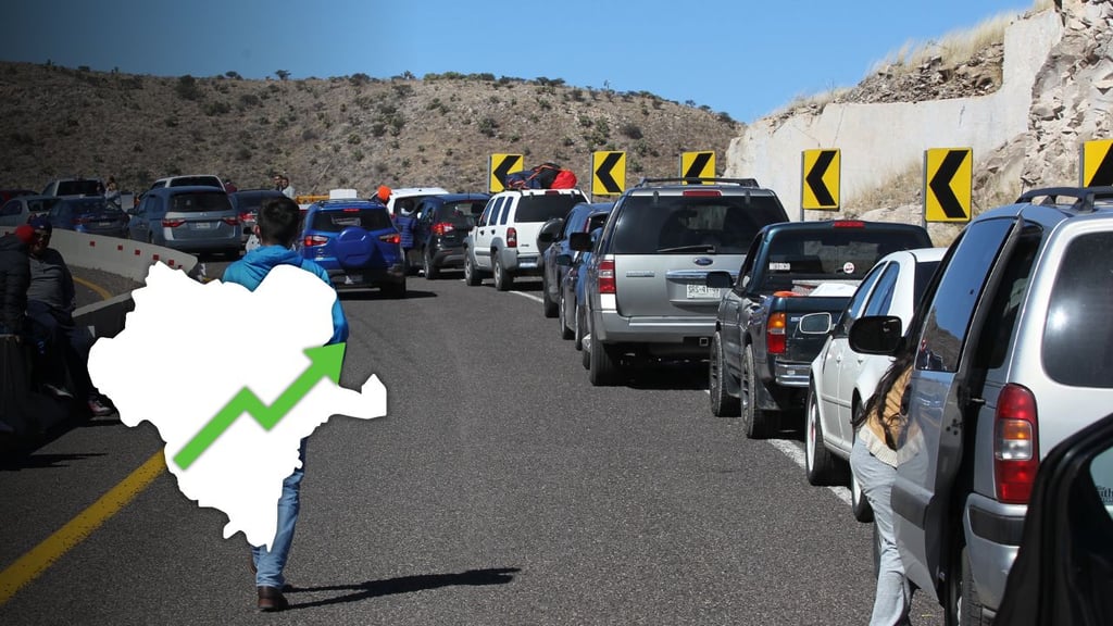 Por regreso de paisanos, crece el flujo vehicular en carreteras de Durango
