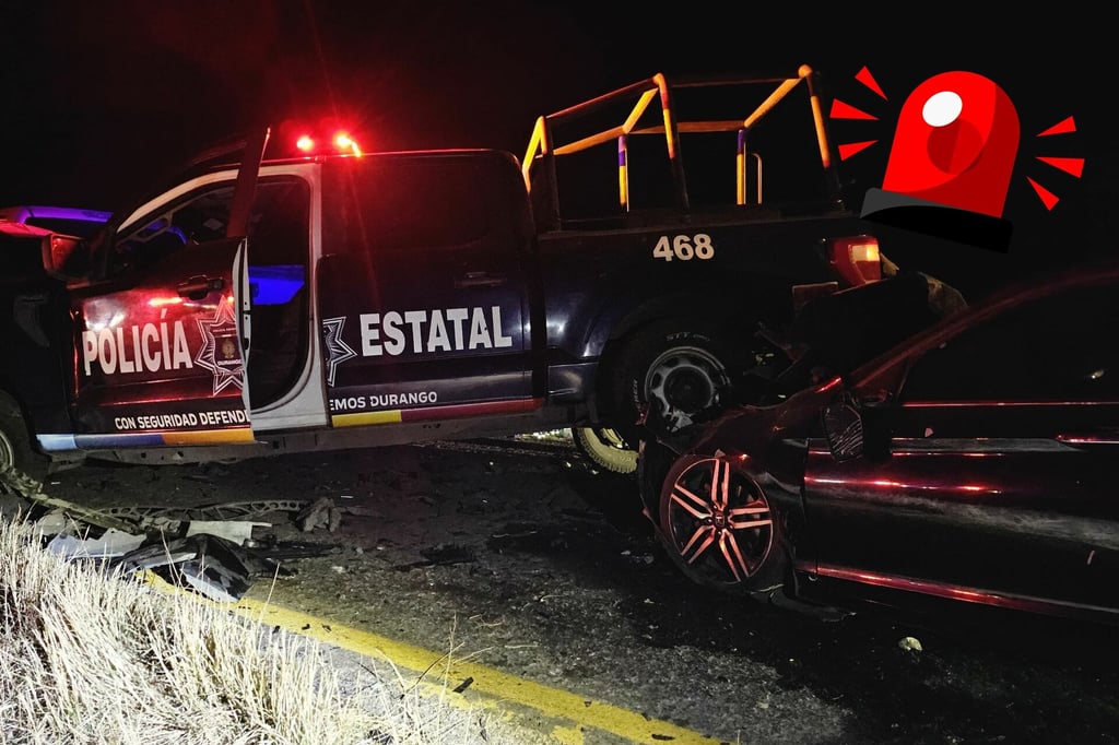Chocan patrulla y auto particular; un tercer vehículo impactó a oficiales que realizaban peritaje