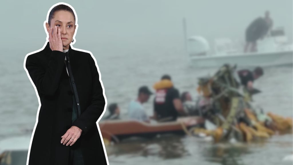 Sheinbaum envía condolencias tras desplome de aeronave militar en Texas